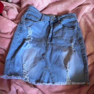 Blue jean skirt